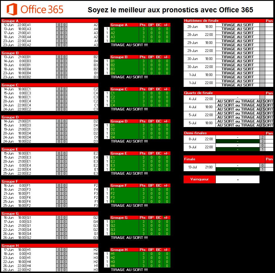 calendrier des rencontres de la coupe du monde 2010